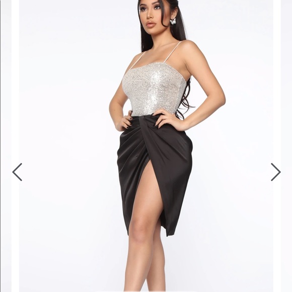 Fashion Nova Sequin Crop Top - Picture 3 of 8